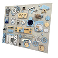 Large wall busy board (60×70 cm)